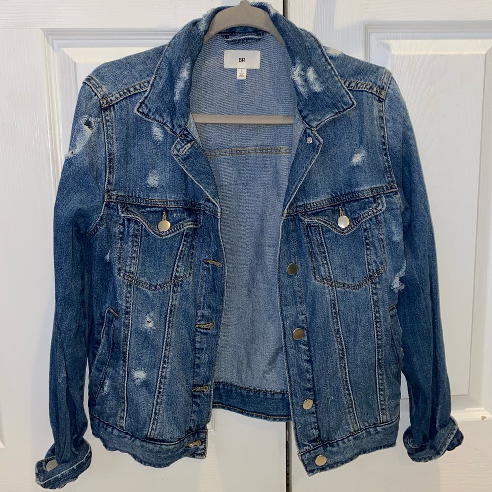 B.P. Distressed Jean Jacket